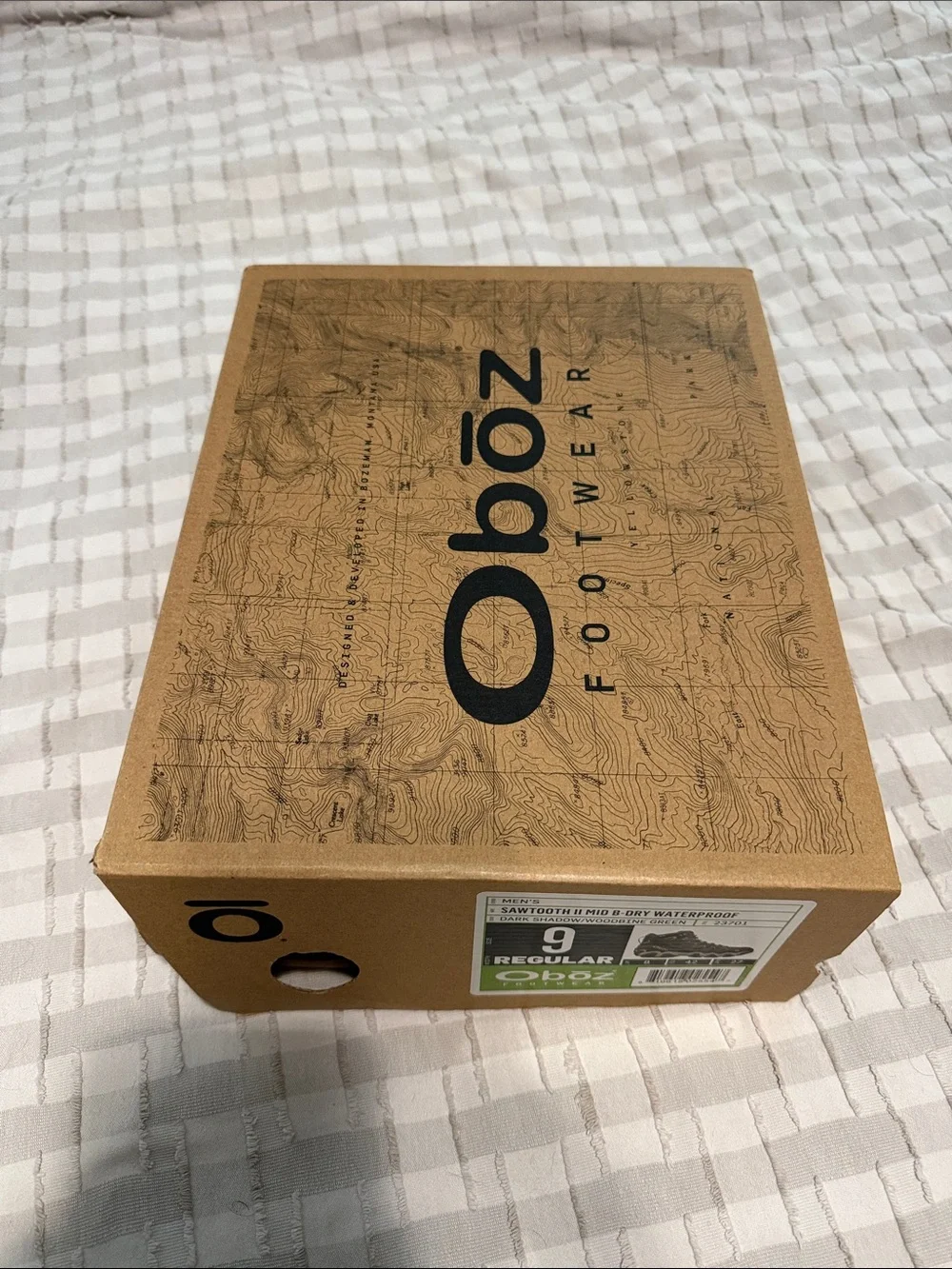 Oboz Men’s Green Hiking Boots - Durable Outdoor Trail Footwear